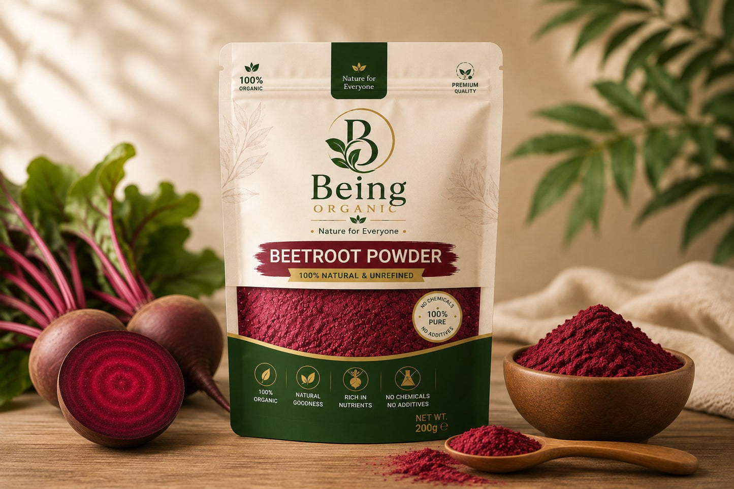Being Organic Beetroot Powder – 200g