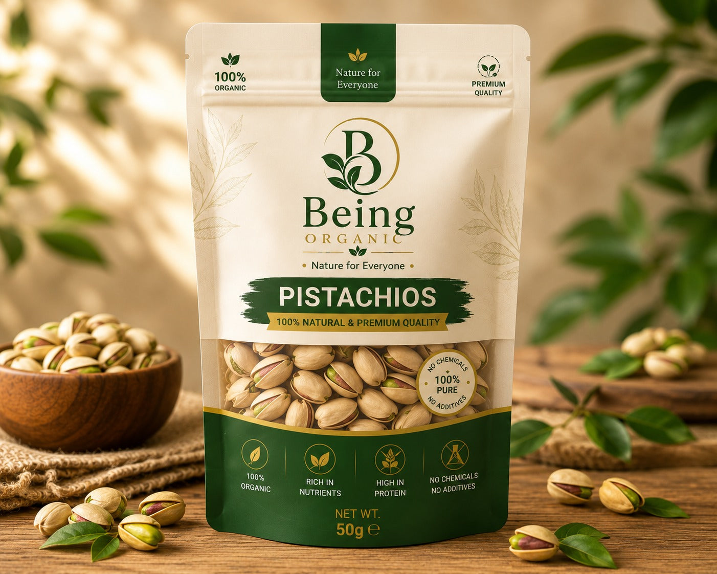 Being Organic Pistachios